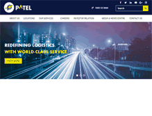 Tablet Screenshot of patel-india.com
